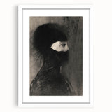 Spiked Hooded Figure Print - Dark Mysterious Gothic Wall Art Decor