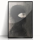 Spiked Hooded Figure Print - Dark Mysterious Gothic Wall Art Decor