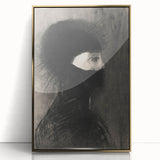 Spiked Hooded Figure Print - Dark Mysterious Gothic Wall Art Decor