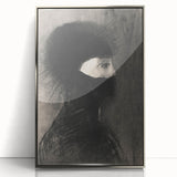 Spiked Hooded Figure Print - Dark Mysterious Gothic Wall Art Decor