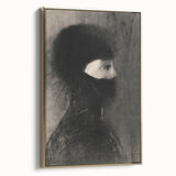 Spiked Hooded Figure Print - Dark Mysterious Gothic Wall Art Decor