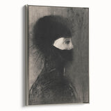 Spiked Hooded Figure Print - Dark Mysterious Gothic Wall Art Decor