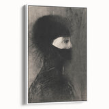 Spiked Hooded Figure Print - Dark Mysterious Gothic Wall Art Decor