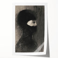 Spiked Hooded Figure Print - Dark Mysterious Gothic Wall Art Decor