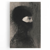 Spiked Hooded Figure Print - Dark Mysterious Gothic Wall Art Decor