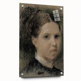 Gothic Wall Art – Vintage Portrait of Woman with Dark, Mysterious Aura