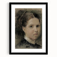Gothic Wall Art – Vintage Portrait of Woman with Dark, Mysterious Aura