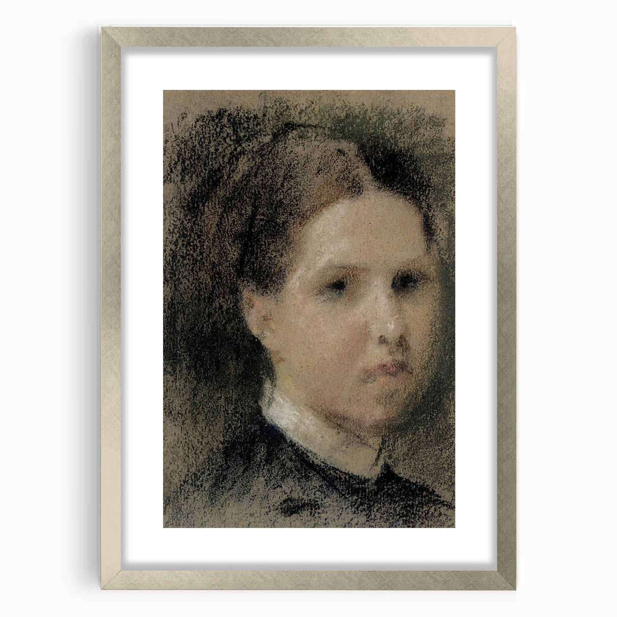 Gothic Wall Art – Vintage Portrait of Woman with Dark, Mysterious Aura