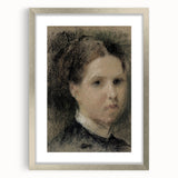 Gothic Wall Art – Vintage Portrait of Woman with Dark, Mysterious Aura