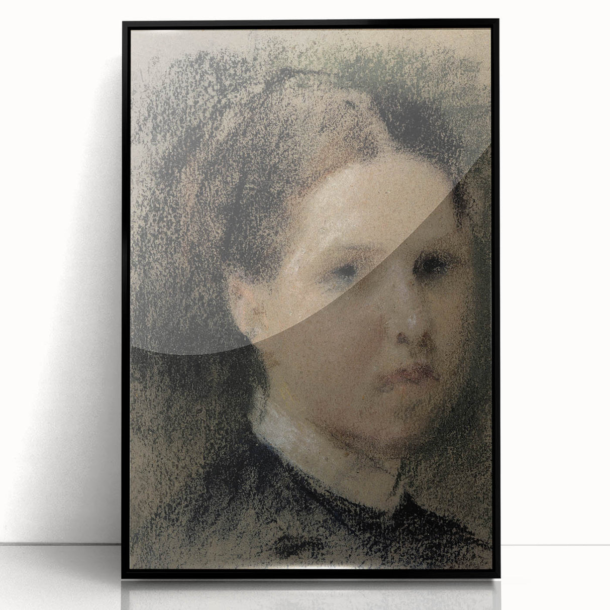 Gothic Wall Art – Vintage Portrait of Woman with Dark, Mysterious Aura