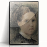 Gothic Wall Art – Vintage Portrait of Woman with Dark, Mysterious Aura