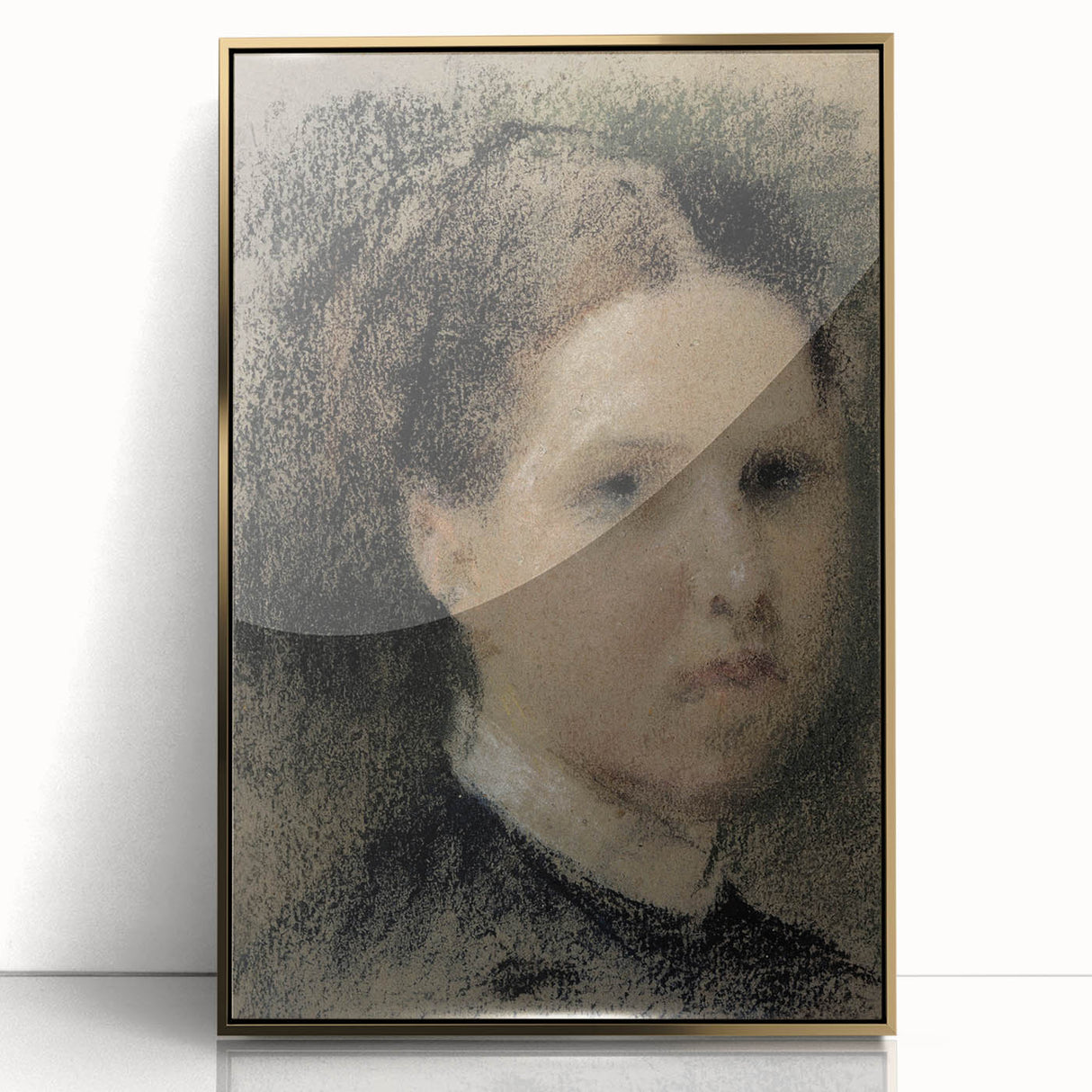 Gothic Wall Art – Vintage Portrait of Woman with Dark, Mysterious Aura