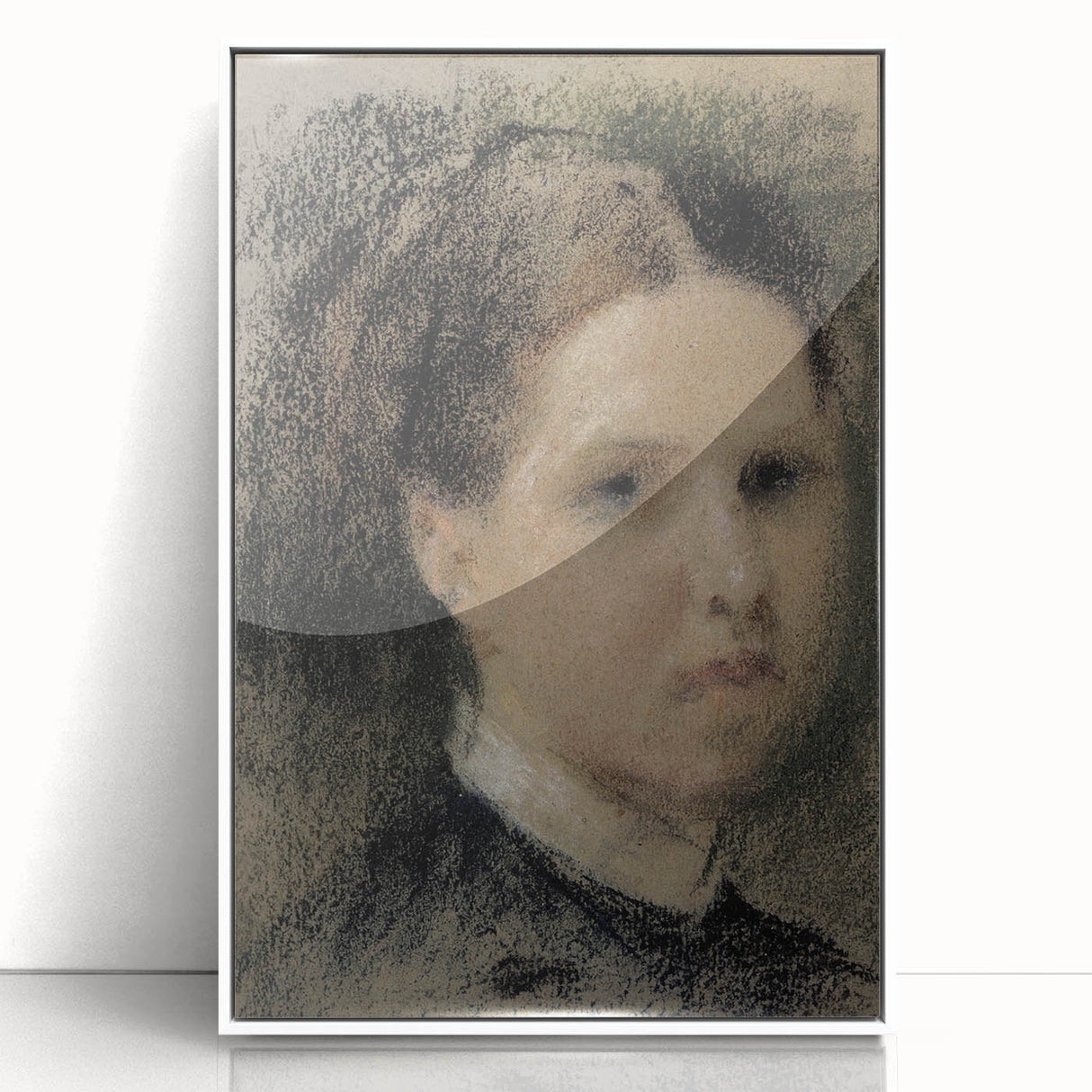 Gothic Wall Art – Vintage Portrait of Woman with Dark, Mysterious Aura
