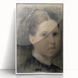 Gothic Wall Art – Vintage Portrait of Woman with Dark, Mysterious Aura
