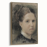 Gothic Wall Art – Vintage Portrait of Woman with Dark, Mysterious Aura