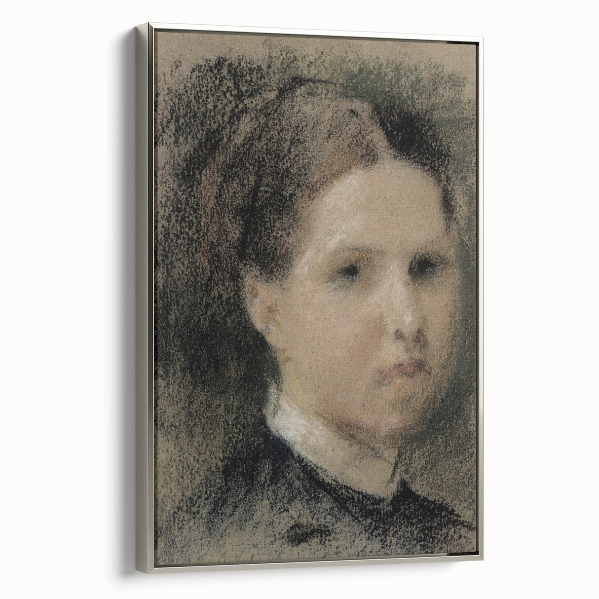 Gothic Wall Art – Vintage Portrait of Woman with Dark, Mysterious Aura