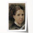Gothic Wall Art – Vintage Portrait of Woman with Dark, Mysterious Aura