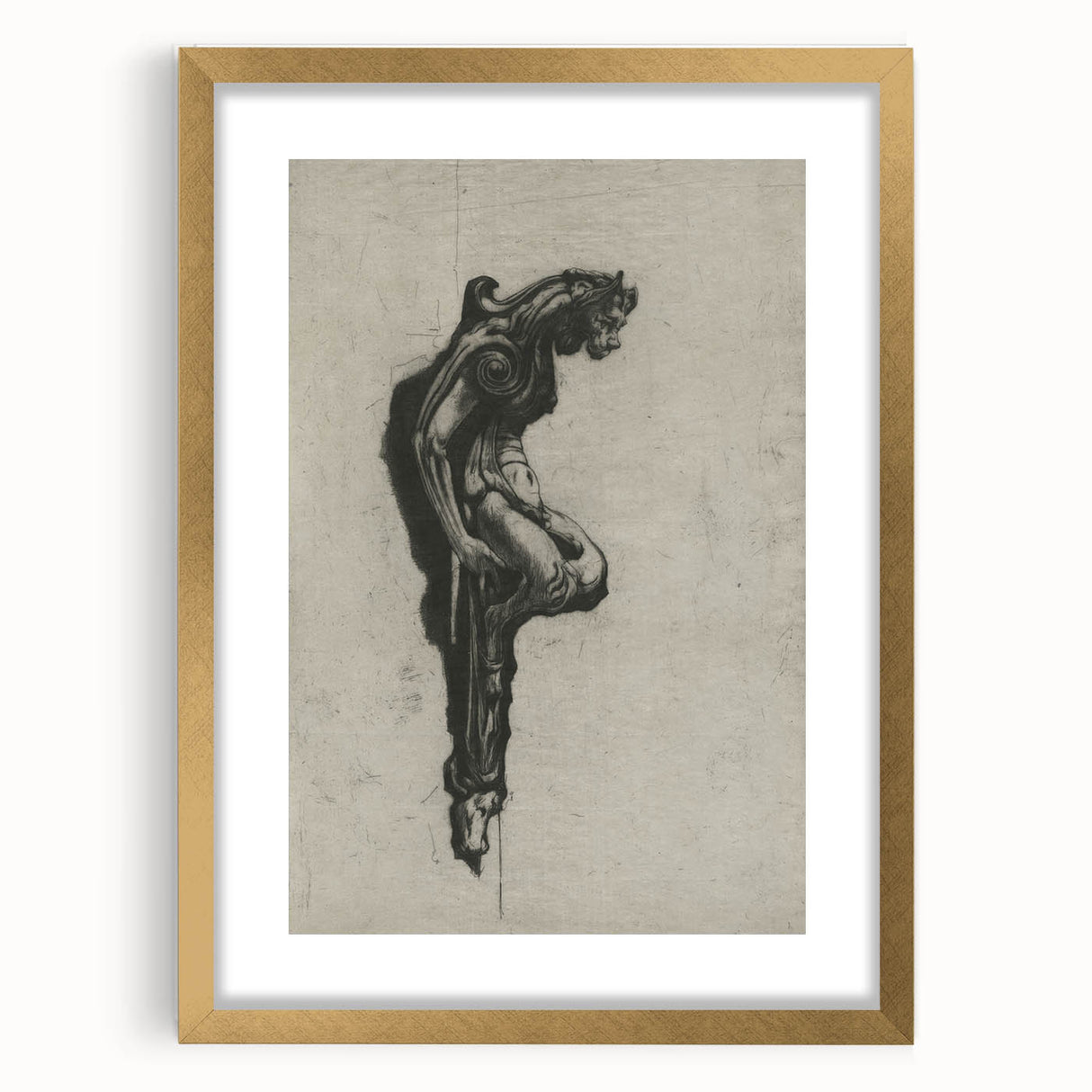 Gothic Wall Art | Mysterious Gargoyle Artwork | Medieval Gothic Prints