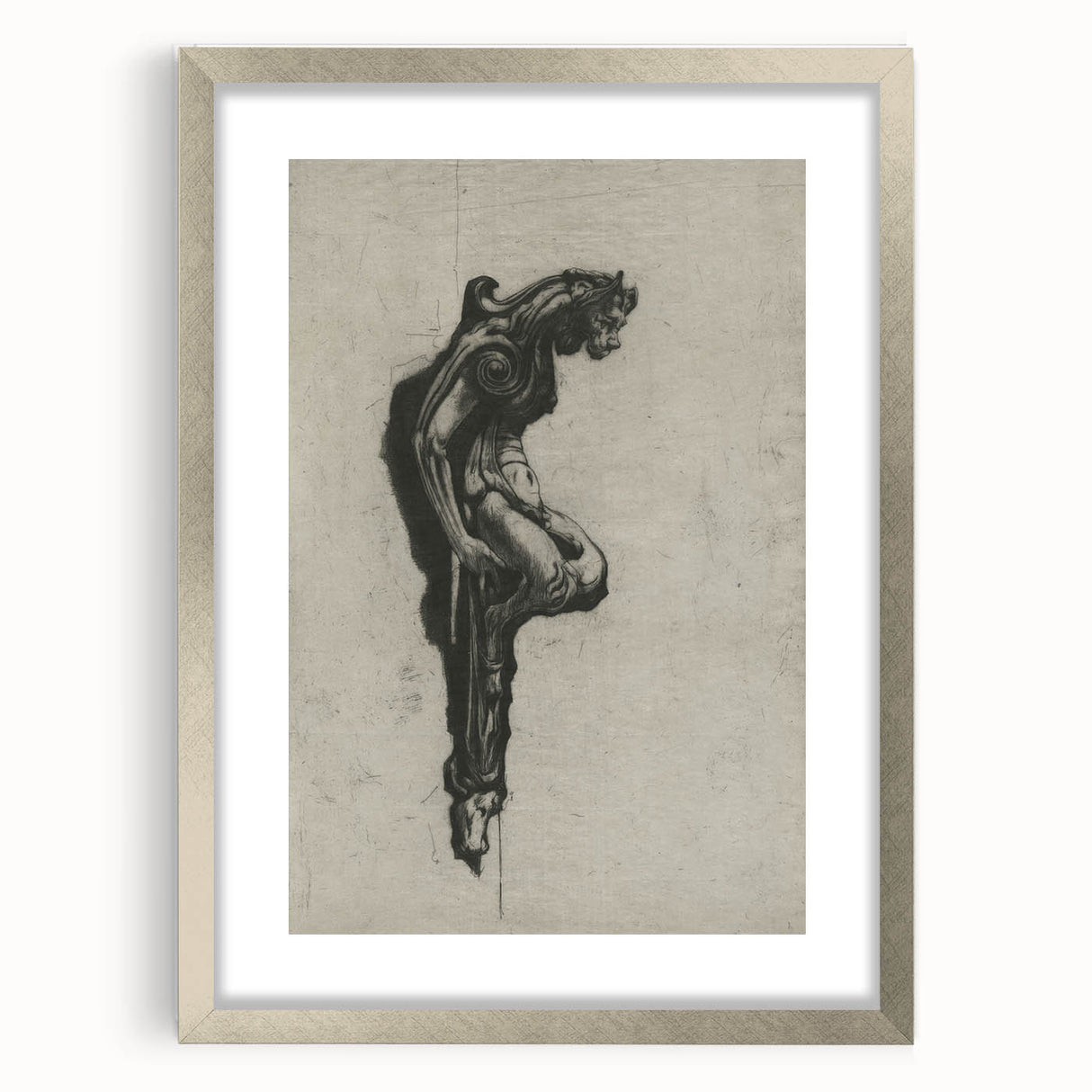 Gothic Wall Art | Mysterious Gargoyle Artwork | Medieval Gothic Prints