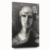 Medieval Gothic Portrait - Mysterious Knight Dark Gothic Wall Art
