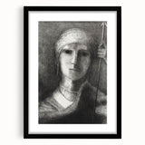 Medieval Gothic Portrait - Mysterious Knight Dark Gothic Wall Art