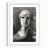 Medieval Gothic Portrait - Mysterious Knight Dark Gothic Wall Art
