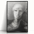 Medieval Gothic Portrait - Mysterious Knight Dark Gothic Wall Art