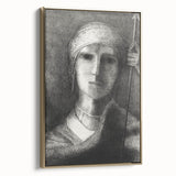 Medieval Gothic Portrait - Mysterious Knight Dark Gothic Wall Art