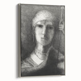 Medieval Gothic Portrait - Mysterious Knight Dark Gothic Wall Art