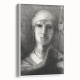 Medieval Gothic Portrait - Mysterious Knight Dark Gothic Wall Art