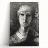 Medieval Gothic Portrait - Mysterious Knight Dark Gothic Wall Art
