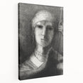 Medieval Gothic Portrait - Mysterious Knight Dark Gothic Wall Art