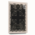Gothic Wall Art | Medieval Gothic Cross Print | Dark Decor Style