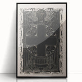 Gothic Wall Art | Medieval Gothic Cross Print | Dark Decor Style