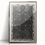 Gothic Wall Art | Medieval Gothic Cross Print | Dark Decor Style