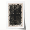 Gothic Wall Art | Medieval Gothic Cross Print | Dark Decor Style