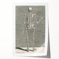 Vintage Gothic Skeleton Print - Classic Anatomical Gothic Wall Art