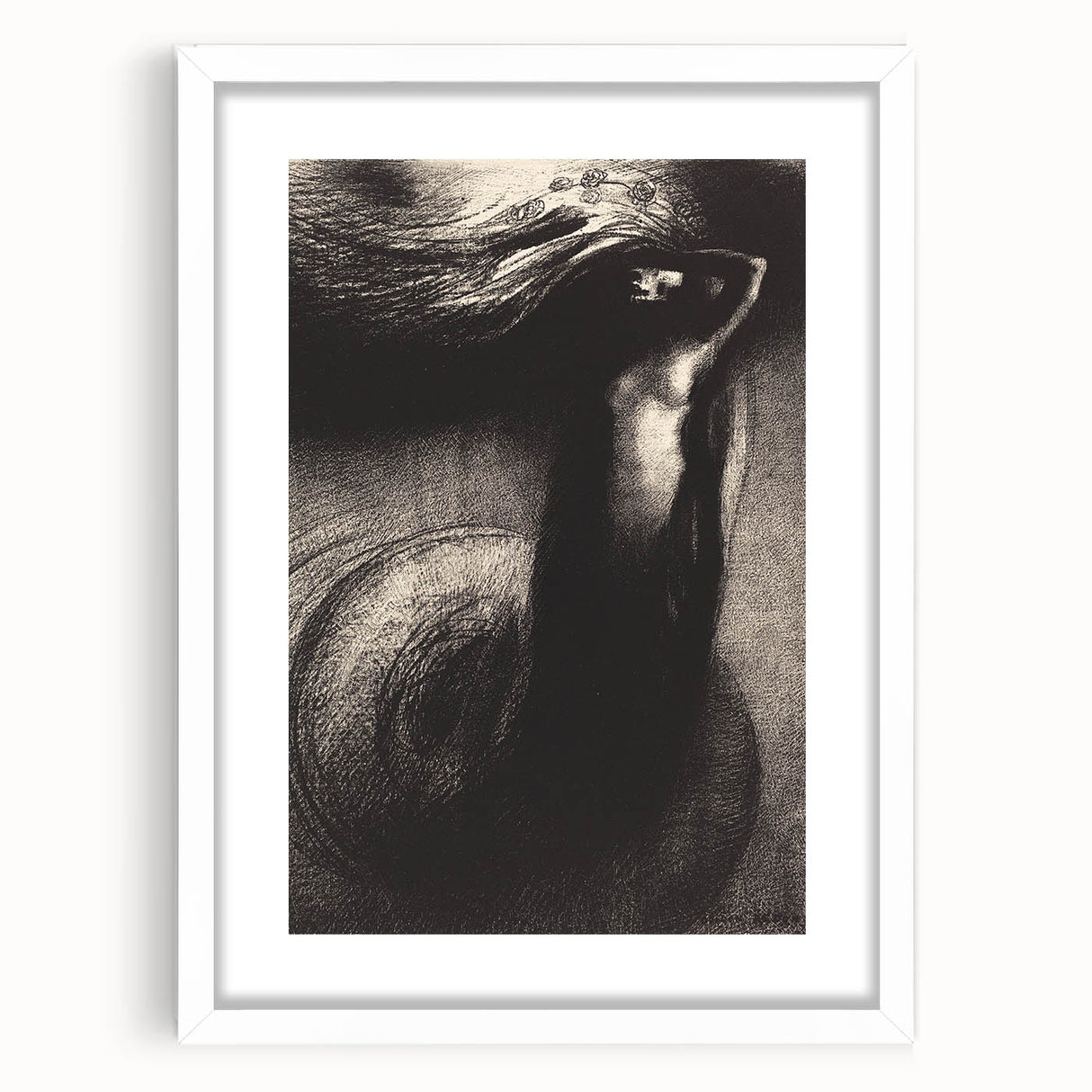 Dark Gothic Wall Art - Ethereal Phantom Vintage Gothic Print