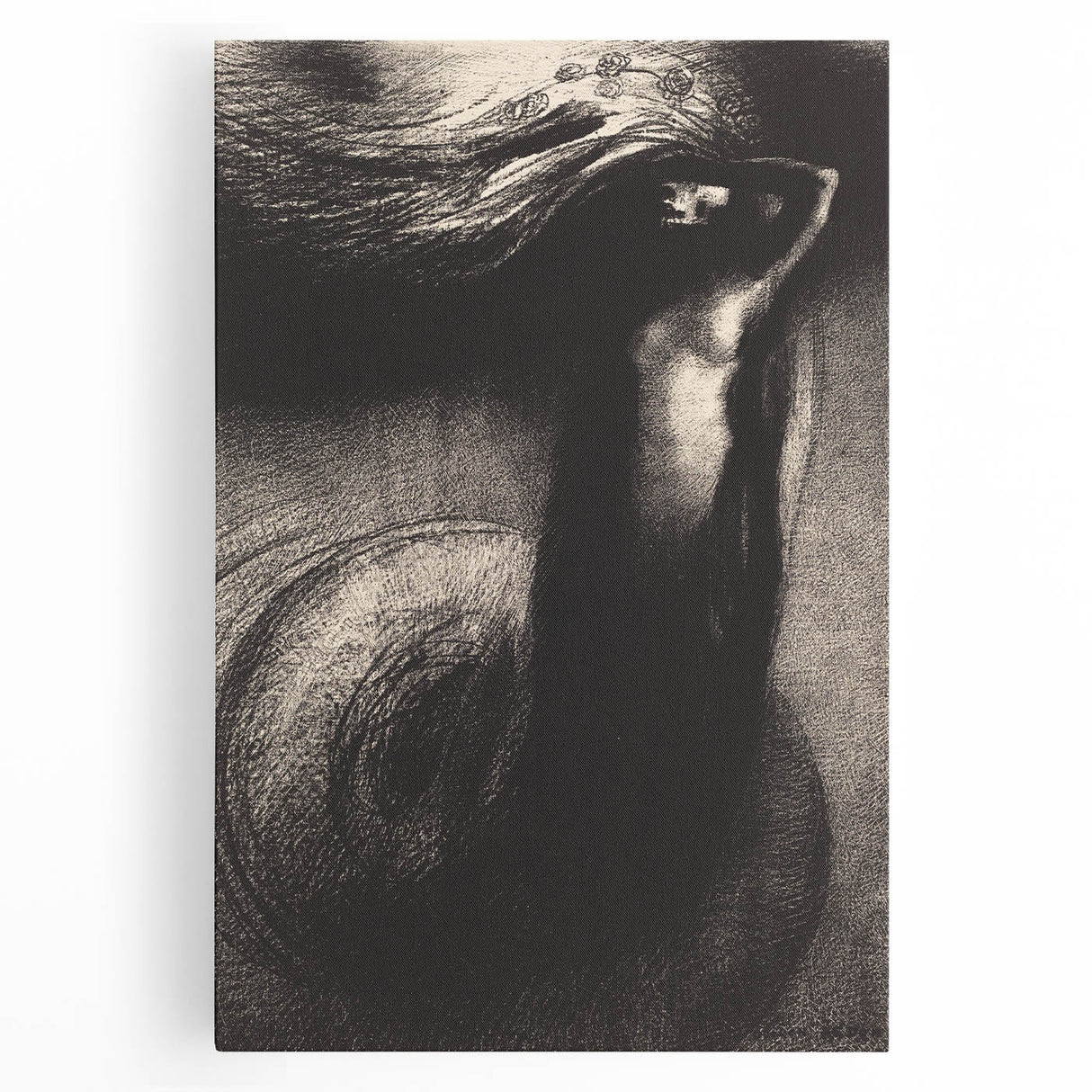 Dark Gothic Wall Art - Ethereal Phantom Vintage Gothic Print