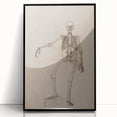 Gothic Wall Art | Skeleton Illustration | Dark Decor Style