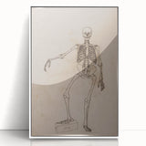 Gothic Wall Art | Skeleton Illustration | Dark Decor Style