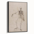 Gothic Wall Art | Skeleton Illustration | Dark Decor Style