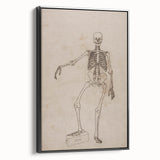 Gothic Wall Art | Skeleton Illustration | Dark Decor Style