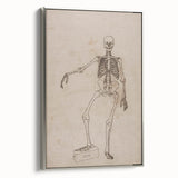 Gothic Wall Art | Skeleton Illustration | Dark Decor Style