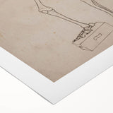 Gothic Wall Art | Skeleton Illustration | Dark Decor Style