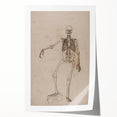 Gothic Wall Art | Skeleton Illustration | Dark Decor Style