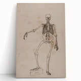 Gothic Wall Art | Skeleton Illustration | Dark Decor Style