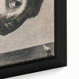 Gothic Wall Art | Surreal Face Illustration | Dark Decor Style