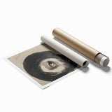 Gothic Wall Art | Surreal Face Illustration | Dark Decor Style