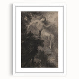 Dark Gothic Art - Ethereal Encounter Vintage Gothic Wall Print